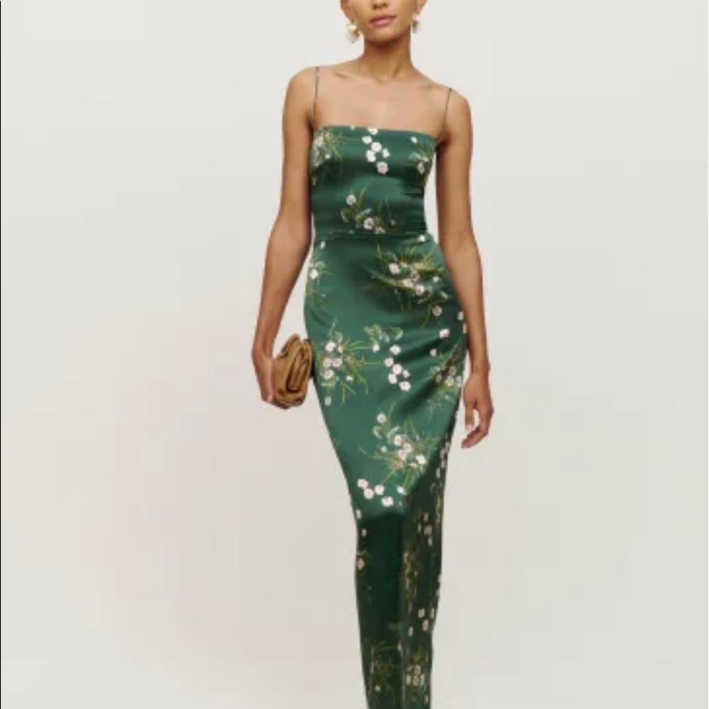 Reformation Frankie Silk Dress Buena Size 10